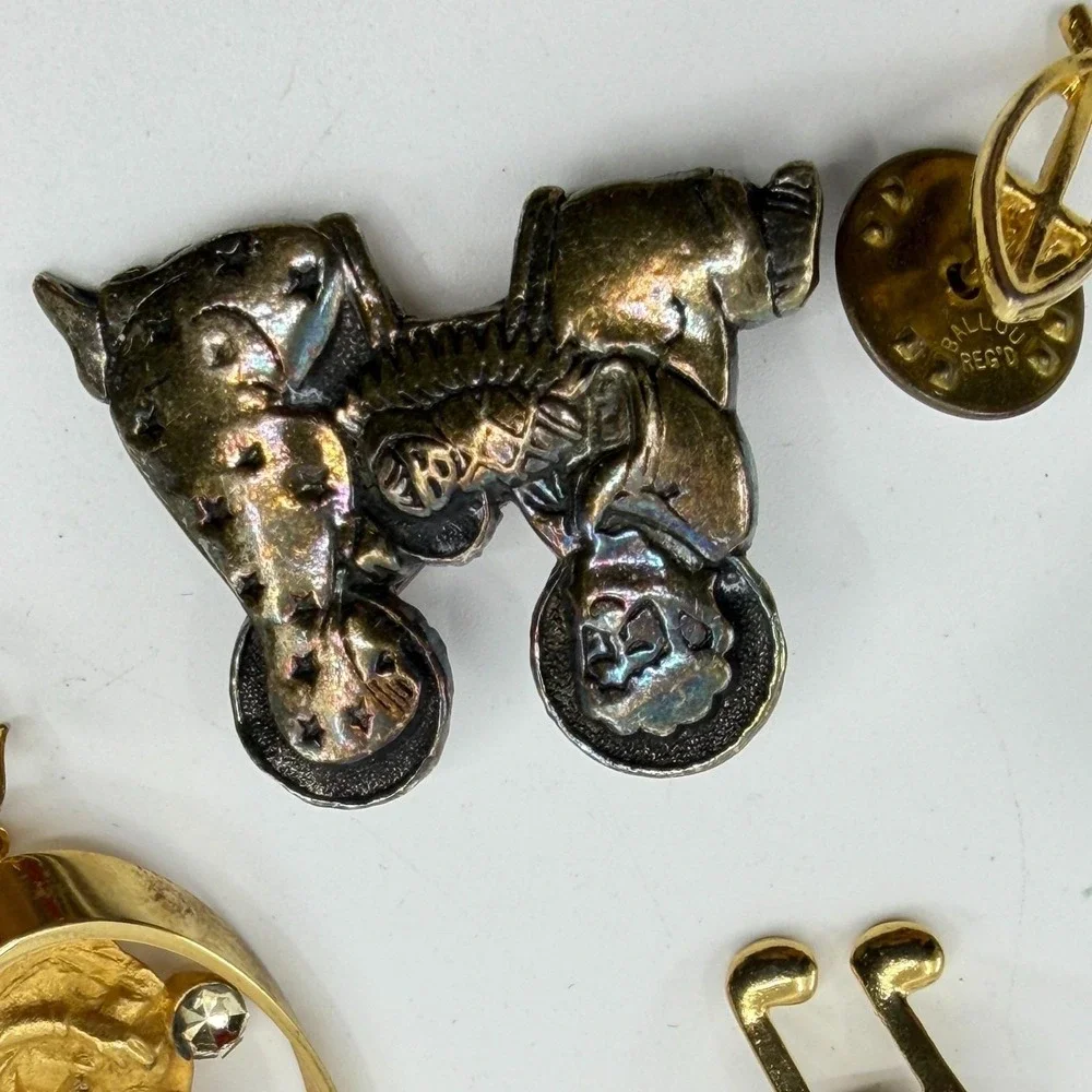Religious Christmas Enamel Angel Madonna Cherub Joy Lapel Pin Brooch Lot Gift